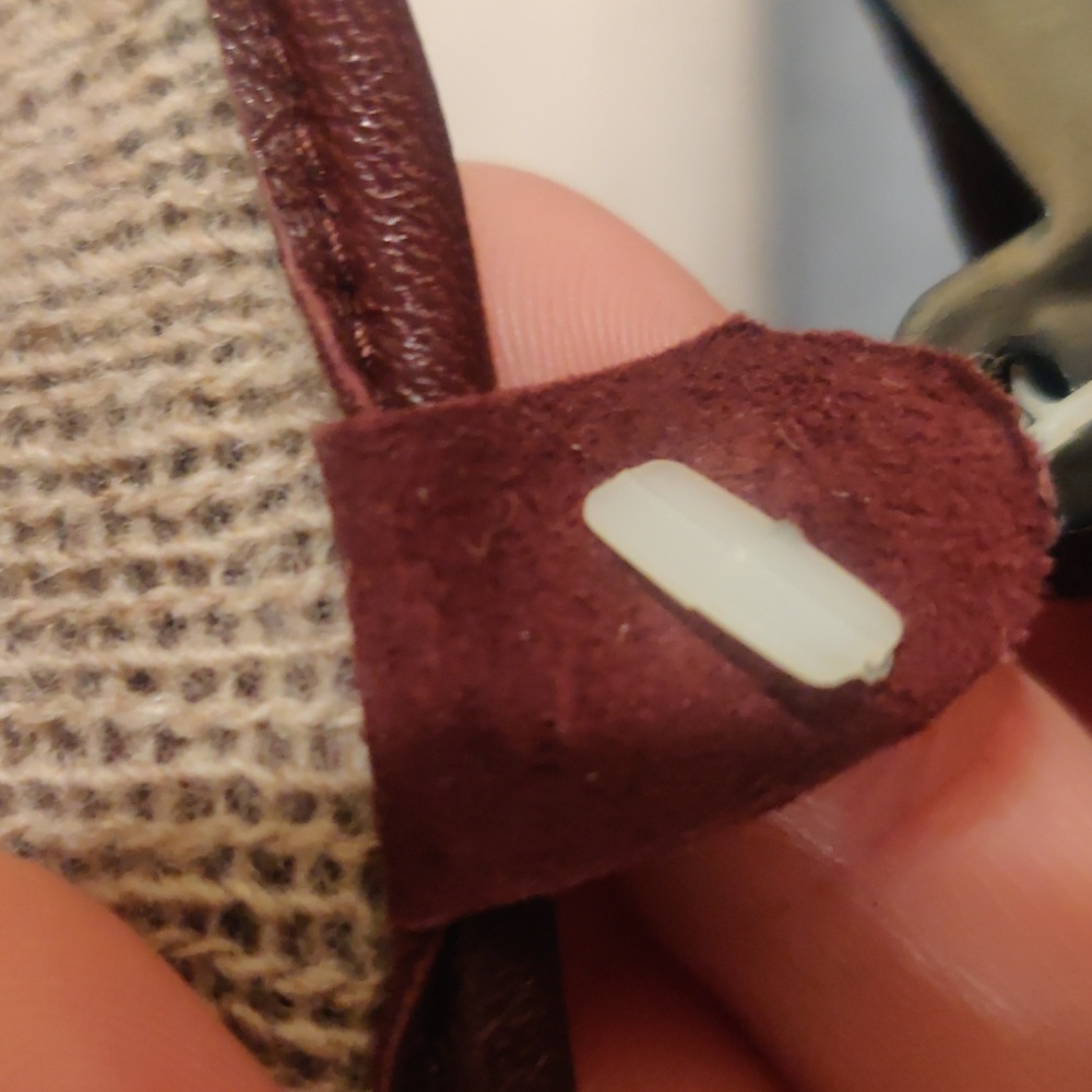 NEW Echo Genuine Burgundy/Red real Leather embroidered beads Gloves Retro Y2K - Picture 5 of 10